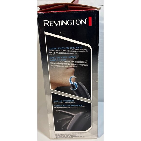 Remington F2 Flex Foil Electric Razor Stainless Steel Blades Pop-Up Trimmer - Picture 3 of 8